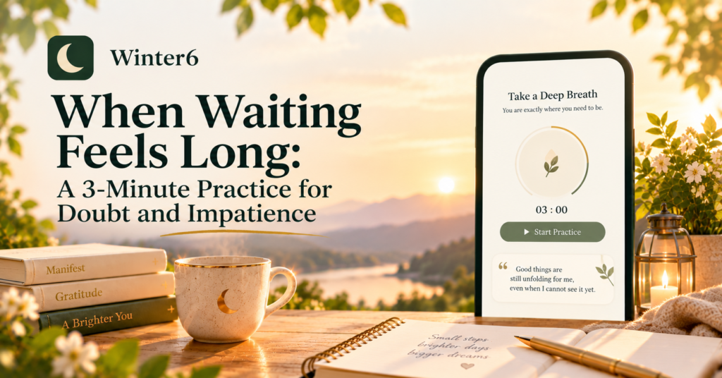 A calm 3-minute practice for doubt and impatience while waiting for a manifestation