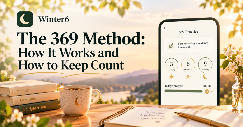 The 369 manifestation method: write one intention 3 times in the morning, 6 in the afternoon and 9 at night